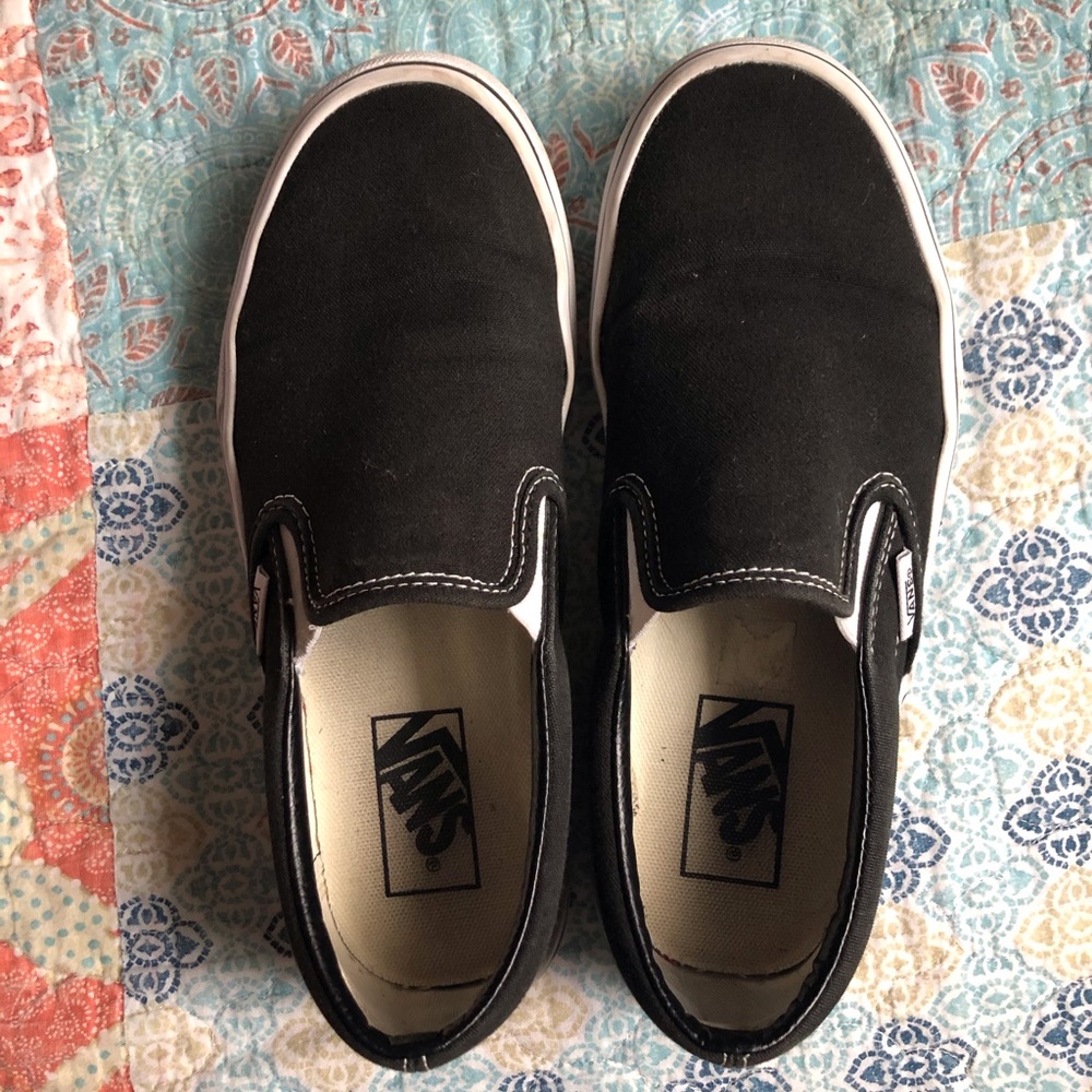 Black Slip-On Vans